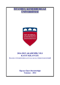 indirebilirsiniz - İstanbul Kemerburgaz &Uuml;niversitesi