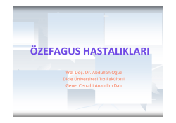 özefagus hastalıkları