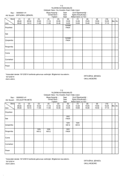 15.12.2014 Programı