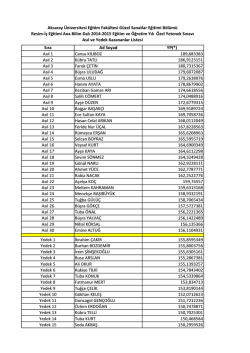 ana liste 2.xlsx - Eğitim Fakültesi