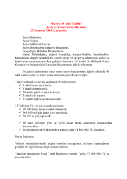 Konya 49 Adet Tesisin - Devlet Su İşleri Genel M&uuml;d&uuml;rl&uuml;ğ&uuml;