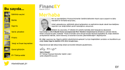 FinancEY Kasım sayısı yepyeni ve daha interaktif bir formatla