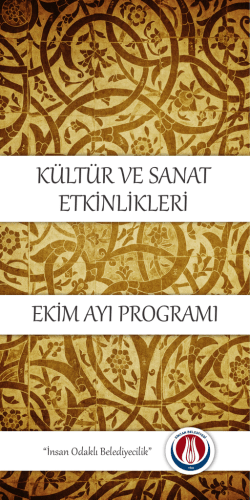 K&Uuml;LT&Uuml;R VE SANAT ETKİNLİKLERİ
