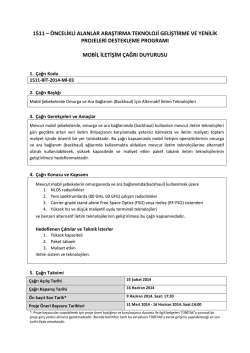 Mobil Şebekelerde Omurga ve Ara Bağlanım (Backhaul)