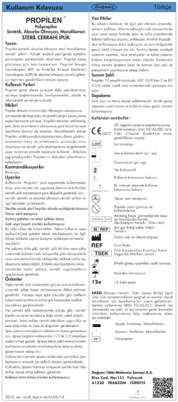 PRoPiLEN &reg; - Doğsan Cerrahi Dikiş Malzemeleri