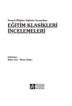 EĞİTİM KLASİKLERİ İNCELEMELERİ