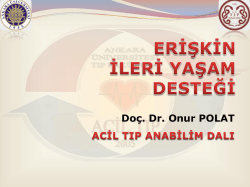 Erişkin İleri Yaşam Desteği Algoritması