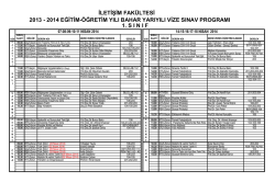 2013-2014 g&uuml;z-vize sınav programı &ouml;rg&uuml;n 1.sınıf