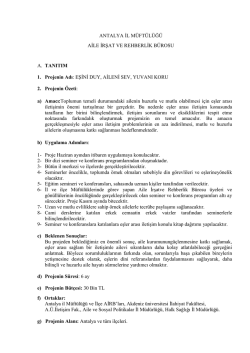 eşini duy, aileni sev, yuvanı koru projesi