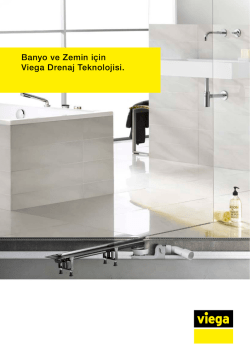 Banyo ve Zemin i&ccedil;in Viega Drenaj Teknolojisi.