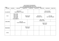 HACETTEPE &Uuml;NİVERSİTESİ SAĞLIK BİLİMLERİ FAK&Uuml;LTESİ ISınıf