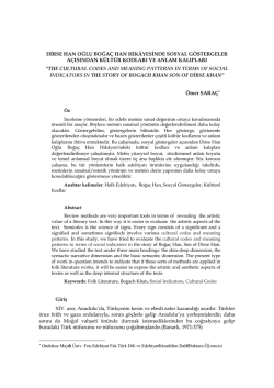 dirse han oğlu boğaç han hikâyesinde sosyal