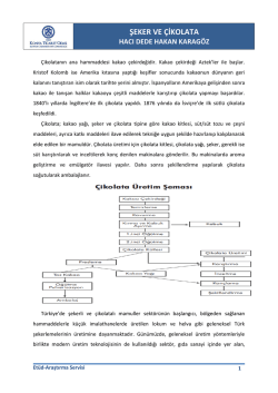 şeker ve &ccedil;ikolata - Konya Ticaret Odası