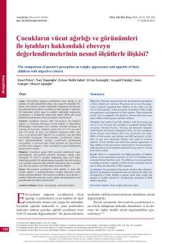 PDF İndir - T&uuml;rkiye Aile Hekimliği Dergisi