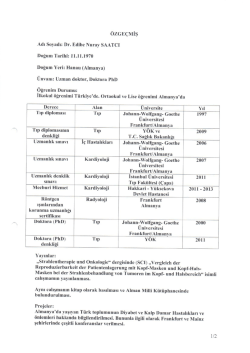 &Ouml;ZGE&Ccedil;MİŞ - İstanbul Bilim &Uuml;niversitesi