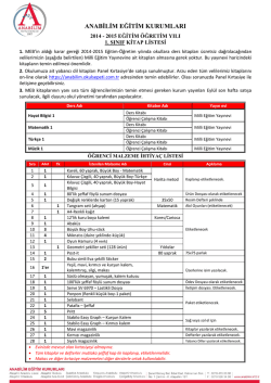 ANABİLİM EĞİTİM KURUMLARI - Anabilim Eğitim Kurumları