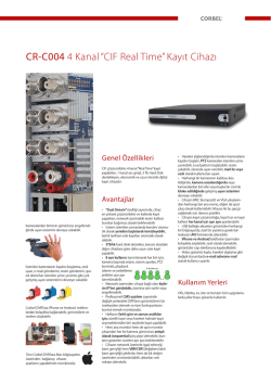 CR-C004 4 Kanal &ldquo;CIF Real Time&rdquo; Kayıt Cihazı