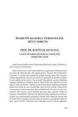 Prof. Dr. Bahtiyar AKYILMAZ