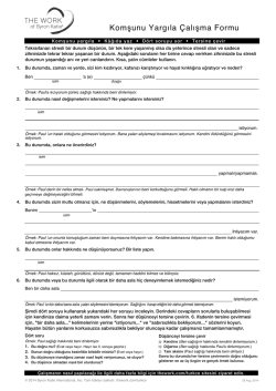 Komşunu Yargıla &Ccedil;alışma Formu