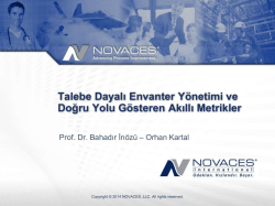 Talebe Dayalı Envanter Y&ouml;netimi Semineri