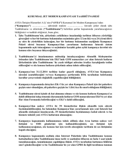 nin (&ldquo;AVEA&rdquo;) Kurumsal Jet Modem Kampanyas