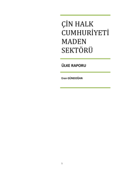 &Ccedil;İN HALK CUMHURİYETİ MADEN SEKT&Ouml;R&Uuml;