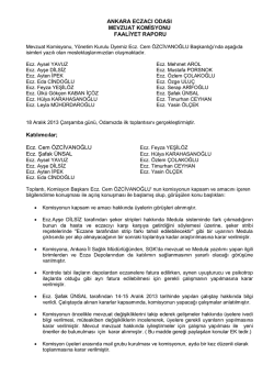 mevzuat komisyonu toplantı tutanağı