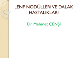 lenf nod&uuml;lleri ve dalak hastalıkları
