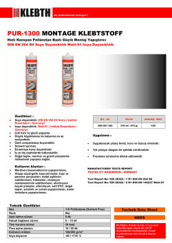 PUR-1300 MONTAGE KLEBTSTOFF
