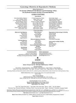 Dergi Kimlik - Medical Network