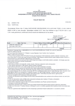 T.C SAĞLIK BAKANLIĞI T&Uuml;RKİYE KAMU HASTANELER KURUMU