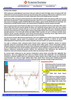 G&uuml;nl&uuml;k B&uuml;lten - Turkborsa.net