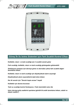 Kullanım Kılavuzu - EMKS Elektronik