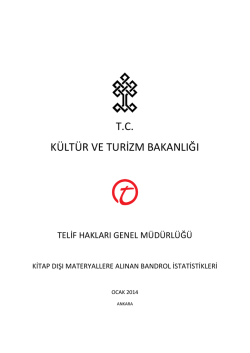 2013-2012 Yılları i&ccedil;in Kitap Dışı Materyallere Alınan Bandrol