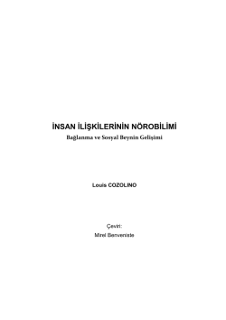İNSAN İLİŞKİLERİNİN NÖROBİLİMİ