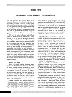 Tibia Vara - TOTBİD | T&uuml;rk Ortopedi ve Travmatoloji Birliği Derneği