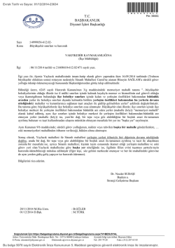 B&uuml;y&uuml;kşehir sınırları ve harcırah