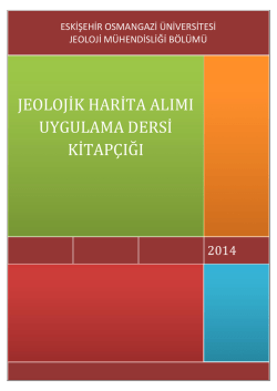 jeolojik harita alımı uygulama dersi kitap&ccedil;ığı