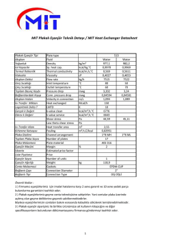 MIT Plakalı Eşanj&ouml;r Teknik Detayı / MIT Heat