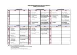 2013-2014 eğitim &ouml;ğretim yılı bitirme tezi sunum programı