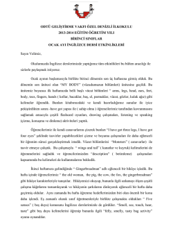 odt&uuml; geliştirme vakfı &ouml;zel denizli ilkokulu 2013
