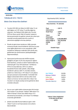 D&ouml;viz Cinsi Artan Kira Gelirleri