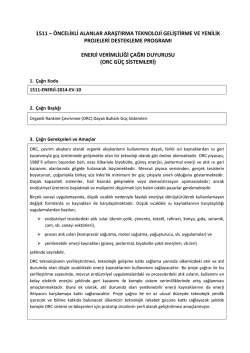ORC - T&uuml;bitak