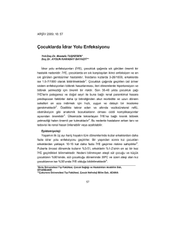 Çocuklarda İdrar Yolu Enfeksiyonu