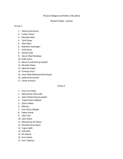 POLS213 Religion and Politics (FALL2014) Research paper