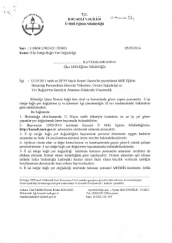 4 - Kocaeli Milli Eğitim M&uuml;d&uuml;rl&uuml;ğ&uuml;