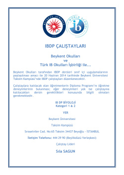 Biyoloji - Beykent Eğitim Kurumları