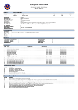 Para ve Banka - Gümüşhane Meslek Yüksekokulu