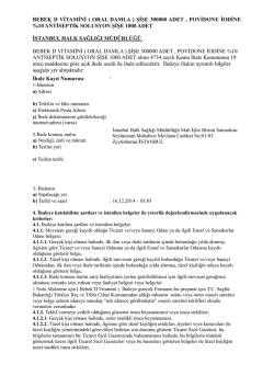 bebek d vitamini ( oral damla ) şişe 300000 adet , povidone iodine