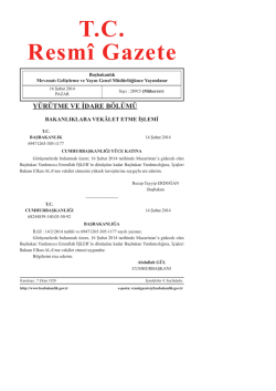 T.C. Resm&icirc; Gazete